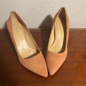 NWOT Michael kors suede heels